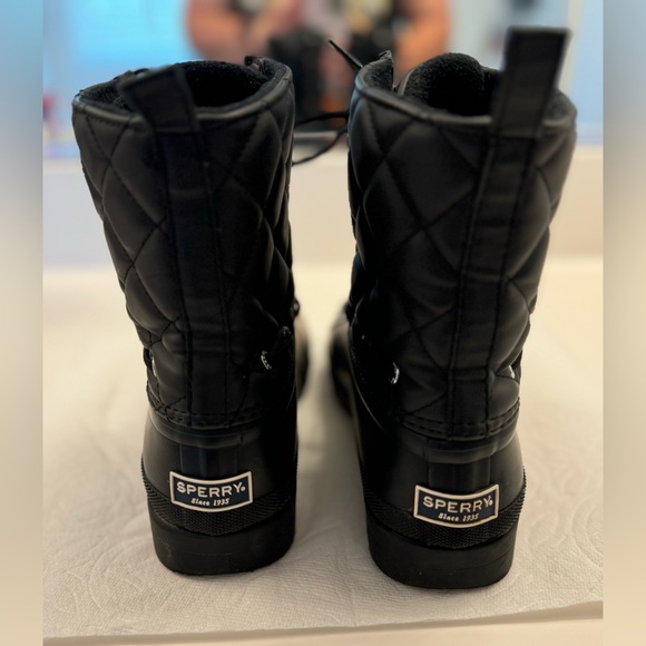 Sperry Top-Sider Women's Gosling Duck Boots size 7 black on black - Picture 9 of 9